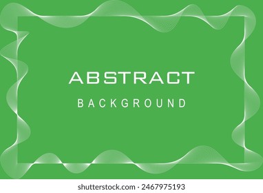 Premium Grass Green color background design with diagonal line, geometric wave border, vector wavy line background for poster, banner, web design
