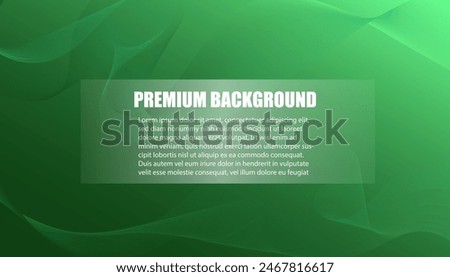 Premium green abstract background design with diagonal white line pattern. Vector horizontal template for digital lux business banner, formal invitation, luxury voucher, prestigious gift certific