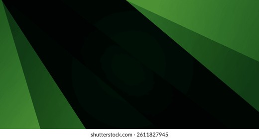 Premium green abstract background with gradient color background and dynamic shadow on background. Vector background. 