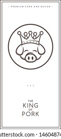 premium grilled pork bacon restaurant flyer