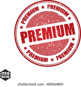Premium grunge stamp.Vector