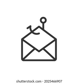 Premium hacker line icon for app, web and UI. Vector stroke sign isolated on a white background. Outline icon of hacker in trendy style.