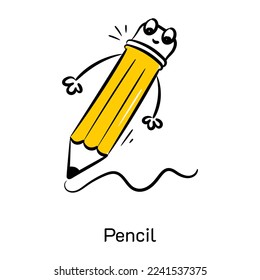 Premium hand drawn icon of highlighter 
