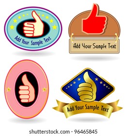 Premium Hand Symbol Labels