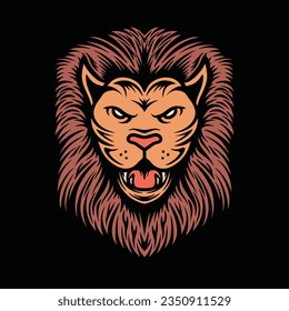 Premium Head Tiger Vector Graphic Design illustration Vintage style Emblem Symbol and Icon