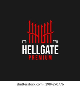 Premium Hell Gate Vector Logo Design