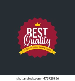 Premium and High Quality label. badge quality vector commercial icon design collection