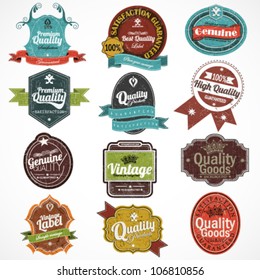 Premium and High Quality Labels whit vintage design
