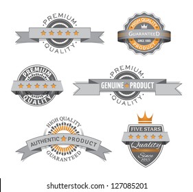 Premium and High Quality retro labels. EPS10.