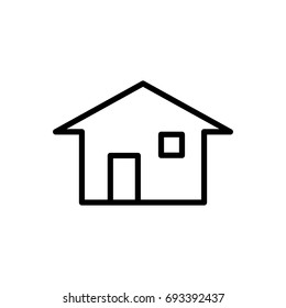 Premium home icon or logo in line style. High quality sign and symbol on a white background. Vector outline pictogram for infographic, web design and app development.