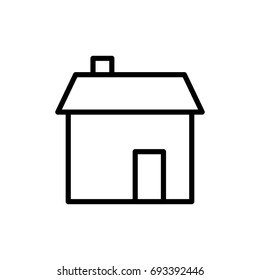 Premium home icon or logo in line style. High quality sign and symbol on a white background. Vector outline pictogram for infographic, web design and app development.