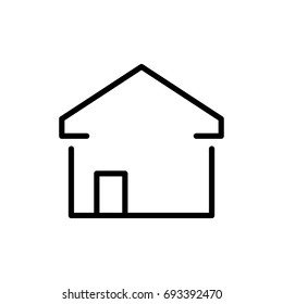 Premium home icon or logo in line style. High quality sign and symbol on a white background. Vector outline pictogram for infographic, web design and app development.