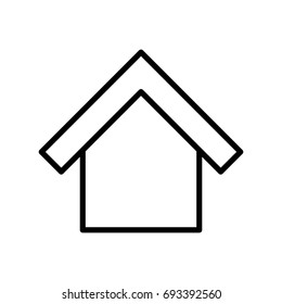 Premium home icon or logo in line style. High quality sign and symbol on a white background. Vector outline pictogram for infographic, web design and app development.