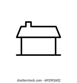 Premium home icon or logo in line style. High quality sign and symbol on a white background. Vector outline pictogram for infographic, web design and app development.