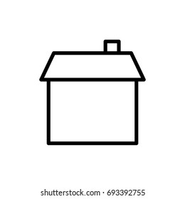 Premium home icon or logo in line style. High quality sign and symbol on a white background. Vector outline pictogram for infographic, web design and app development.