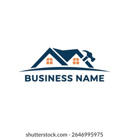 Premium Home Renovation and Repair Services, Home Repair Logo Design Vector, Real Estate Repair Logo Design