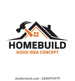 Premium Home Renovation and Repair Services, Home Repair Logo Design Vector, Real Estate Repair Logo Design