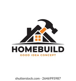 Premium Home Renovation and Repair Services, Home Repair Logo Design Vector, Real Estate Repair Logo Design