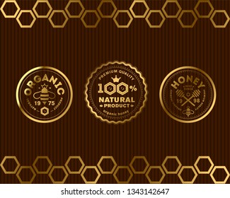 Premium Honey Mark. Vector image