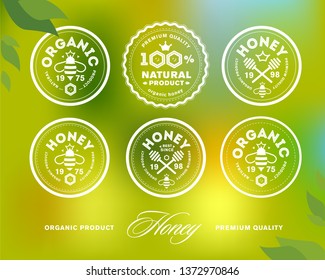 Premium Honey Mark. Vector image