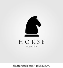 Premium Horse Head Chess Logo Vector Stock Vector (Royalty Free ...