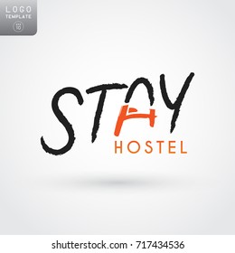 Premium Hostel Logo : Vector Illustration