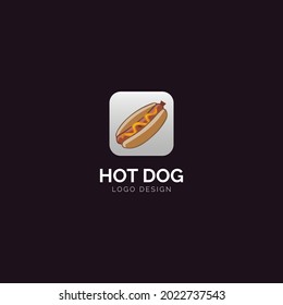 Premium Hot dog logo design template