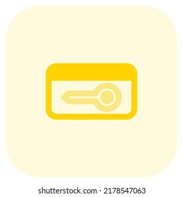 Premium hotel Key card authentication for hotel room access