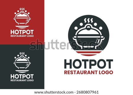 A premium hotpot restaurant logo suitable for Asian gourmet brands, authentic soup shops, and cultural dining restaurants.