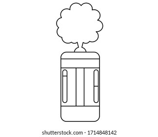 Premium Humidifier оr Vape Vector Icon