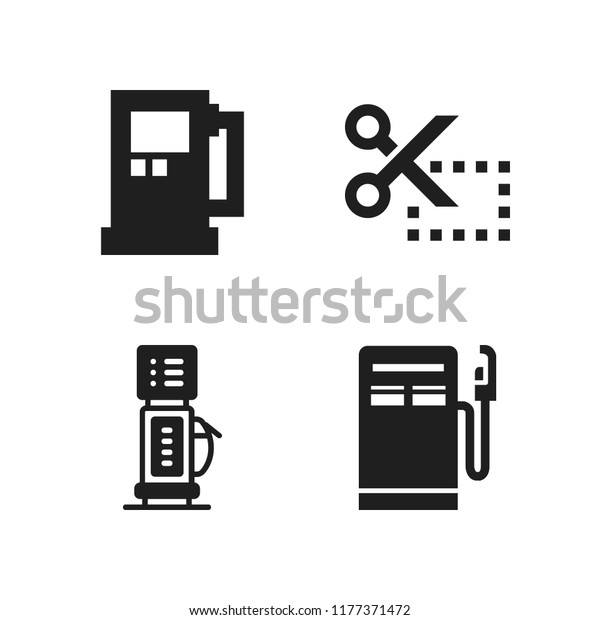 premium icon. 4\
premium vector icons set. coupon and gas station icons for web and\
design about premium\
theme
