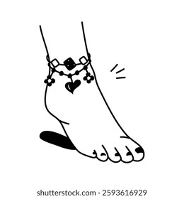 Premium icon of anklet in modern style, ready to use vector