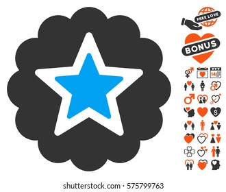 Premium icon with bonus passion pictograph collection. Vector illustration style is flat iconic symbols for web design, app user interfaces.