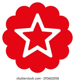 Premium icon from Competition & Success Bicolor Icon Set. Vector style: flat symbols, red color, rounded angles, white background.