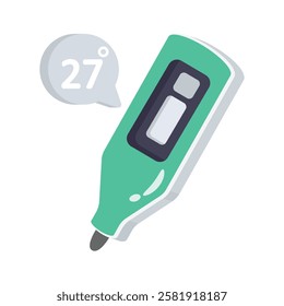 Premium icon of digital thermometer in modern design style