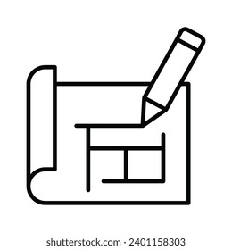 Premium icon of drafting in trendy design style, amazing vector