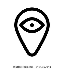 Premium icon of location monitoring vector design