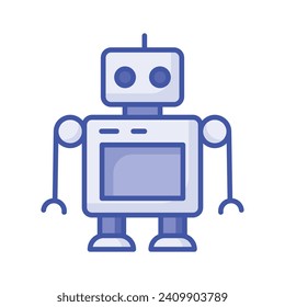 Premium icon of robot toy vector in modern design style