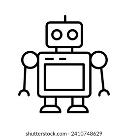 Premium icon of robot toy vector in modern design style