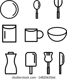 Premium Icon Set Vector Kitchen