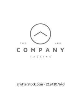 Up premium icon sign symbol. Hipster vintage logo design vector illustration