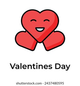Premium icon of valentines day, editable vector design