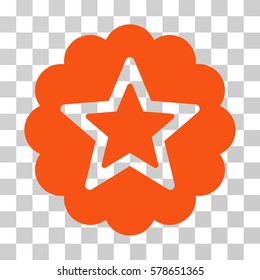 Premium icon. Vector illustration style is flat iconic symbol, orange color, transparent background. Designed for web and software interfaces.