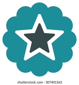 Premium icon. Vector style is flat bicolor symbols, soft blue colors, rounded angles, white background.