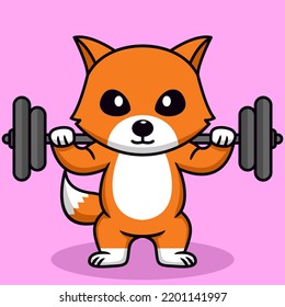 Premium illustration cute fox