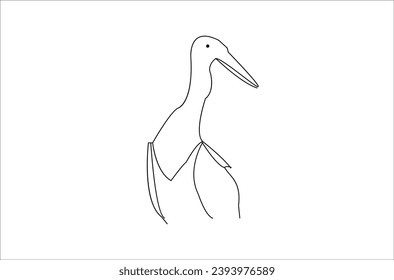 premium image,bird drawing or line art drawing illustration