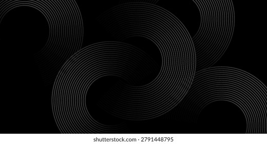 Premium Industrial Black and Silver Line Graphic
