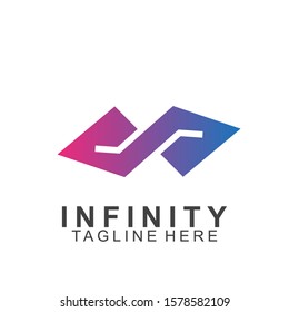 Premium infinity logo design. Icon infinity vector illustration. Eps10