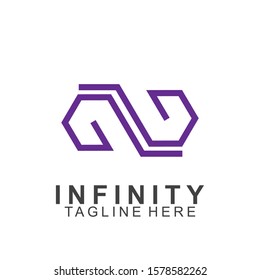 Premium infinity logo design. Icon infinity vector illustration. Eps10
