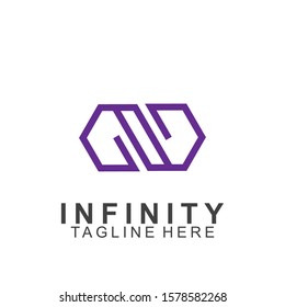 Premium infinity logo design. Icon infinity vector illustration. Eps10